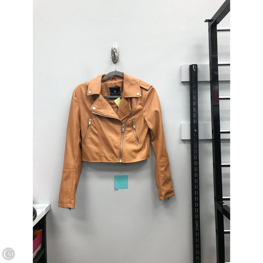Jacket Moto By Bagatelle In Tan, Size: Xs