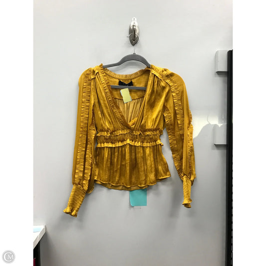 Top Long Sleeve By Opt In Gold, Size: Xs
