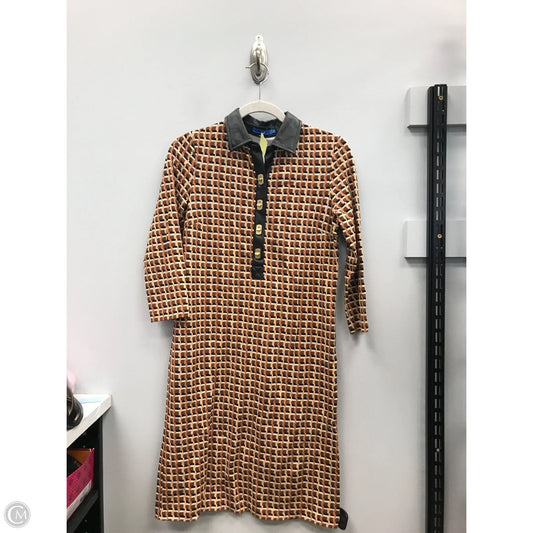 Dress Casual Midi By J Mclaughlin In Black & Brown, Size: Xs