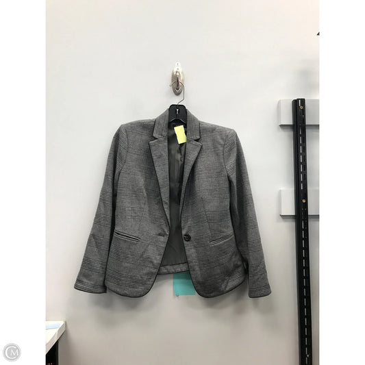 Blazer By Ann Taylor In Black & Grey, Size: 0