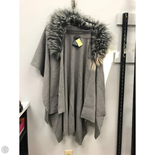 Shawl By Clothes Mentor In Grey