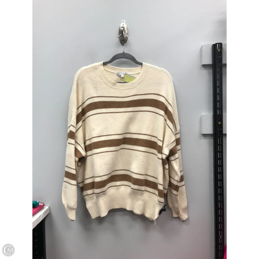 Sweater By Baltic Born In Cream & Tan, Size: L