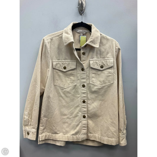 Top Long Sleeve By Barbour In Cream, Size: 6