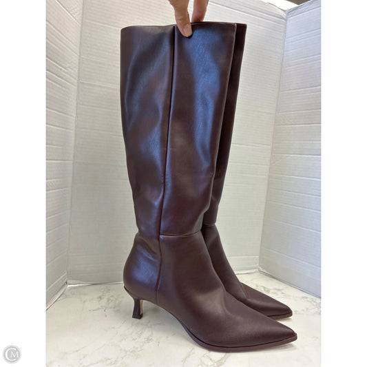 Boots Knee Heels By Madden Girl In Brown, Size: 10