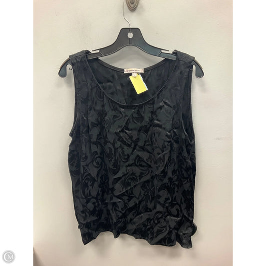Top Sleeveless By Clothes Mentor In Black, Size: L