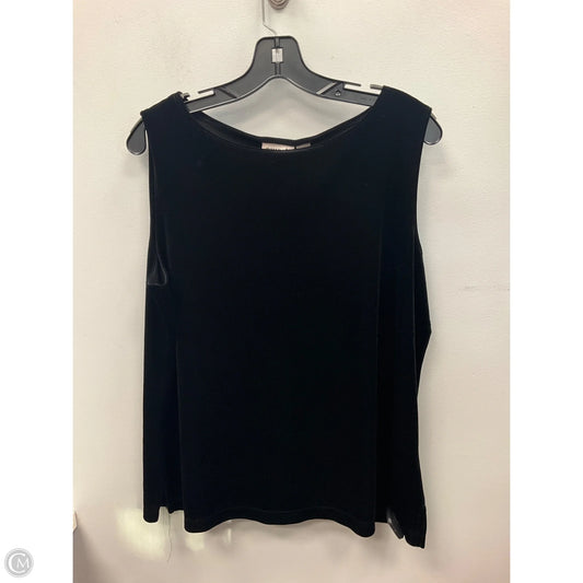 Top Sleeveless By Chicos In Black, Size: Xl