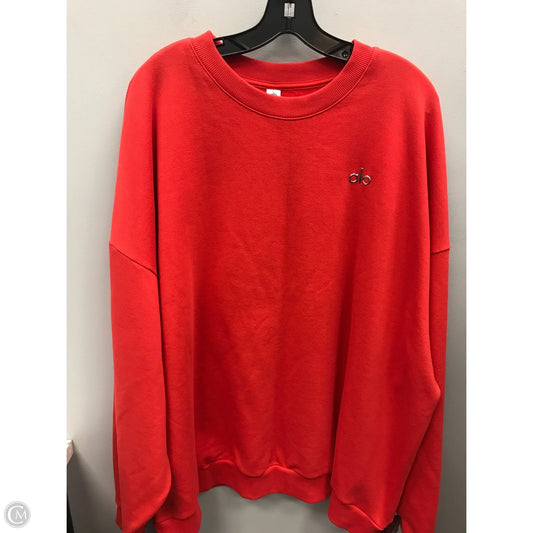 Athletic Sweatshirt Crewneck By Alo In Red, Size: 2x
