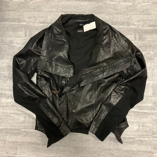 Jacket Leather By Cmc In Black, Size: M