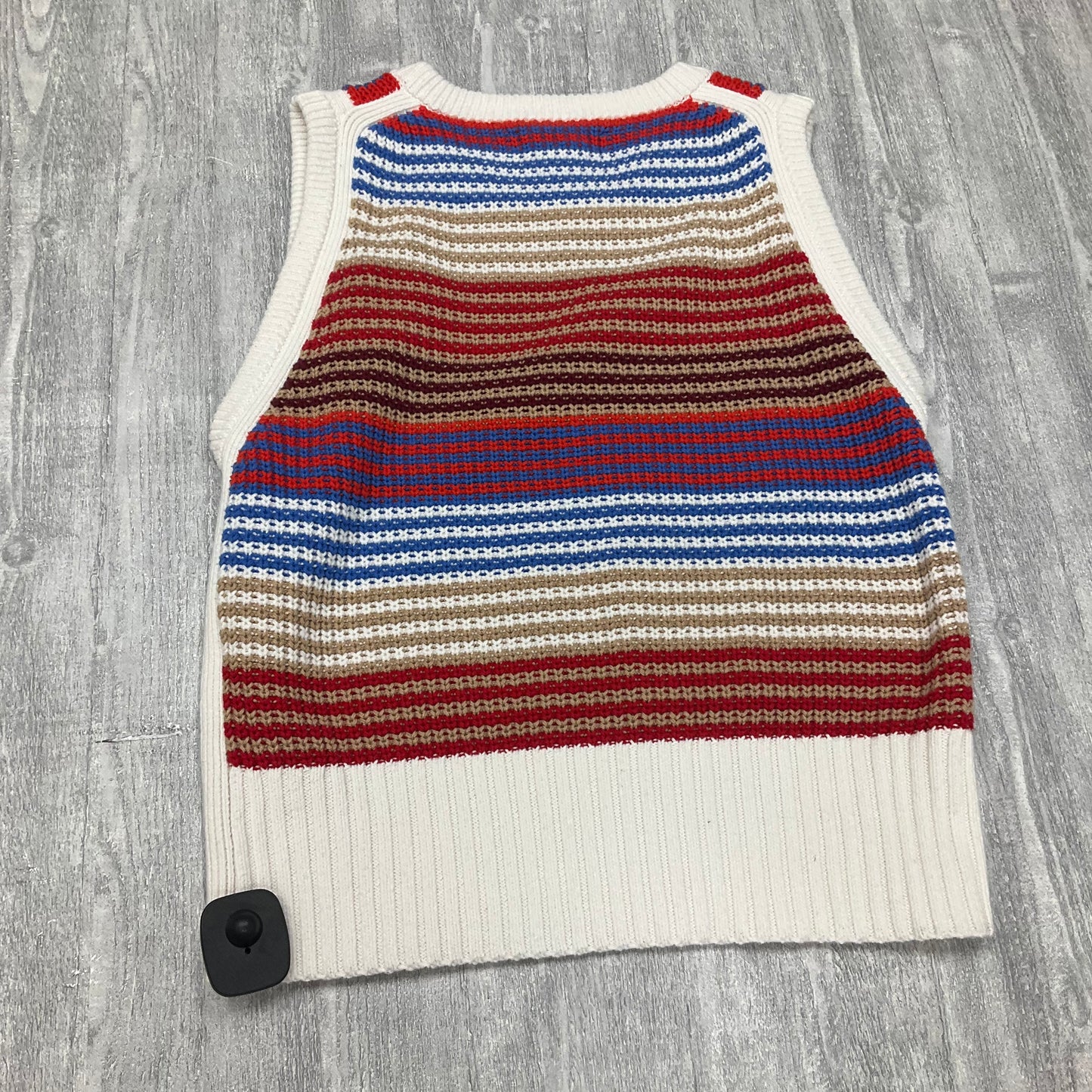 Vest Sweater By Loft In Multi-colored, Size: L