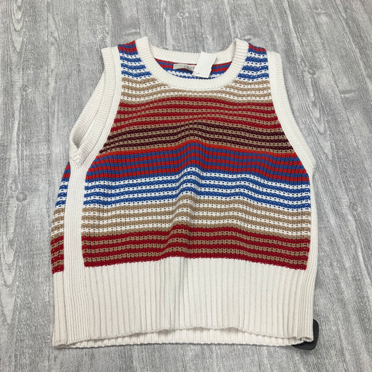 Vest Sweater By Loft In Multi-colored, Size: L