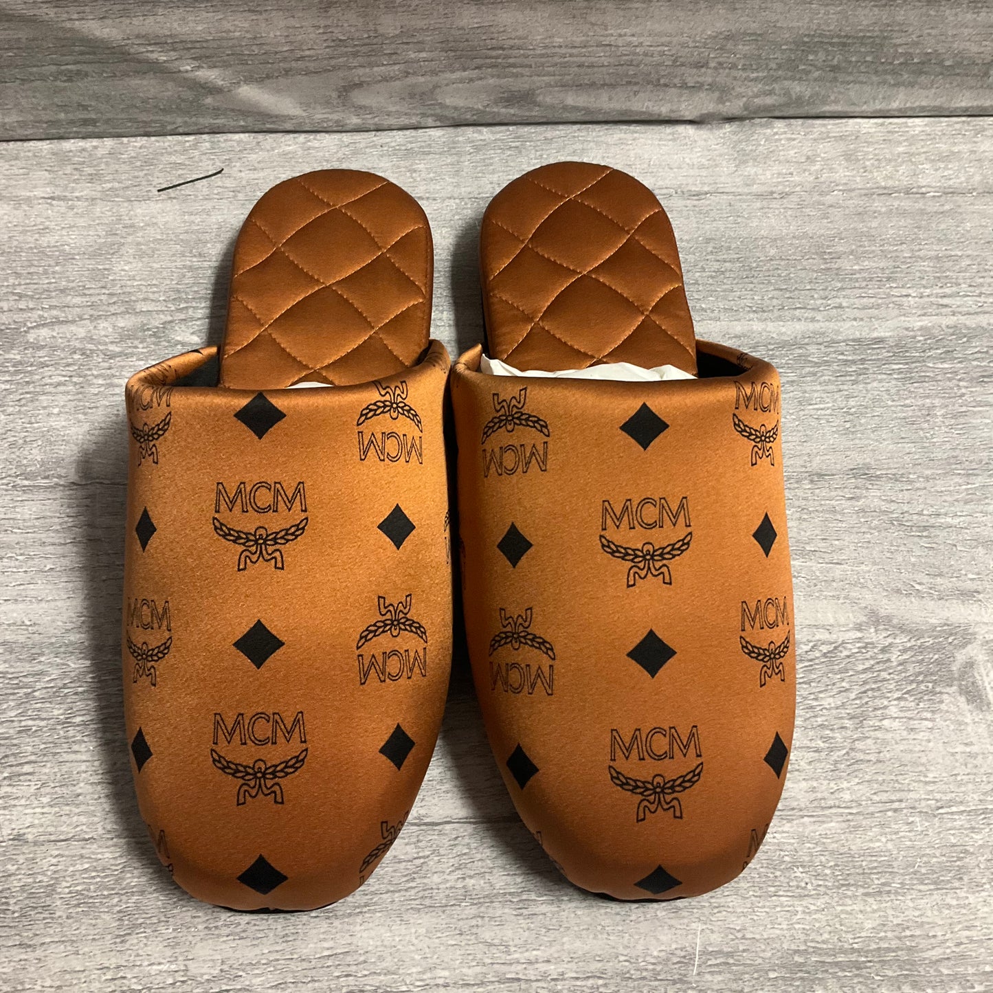 Slippers Luxury Designer By Mcm In Brown