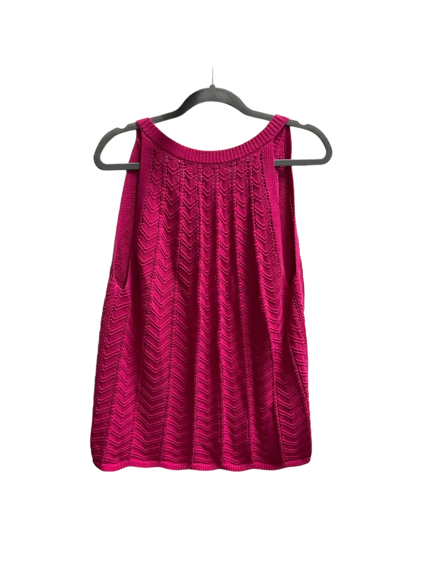 Pink Top Sleeveless Loft, Size Xl