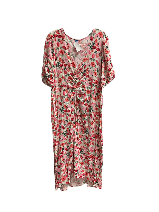 Floral Print Dress Casual Maxi Old Navy, Size Xl