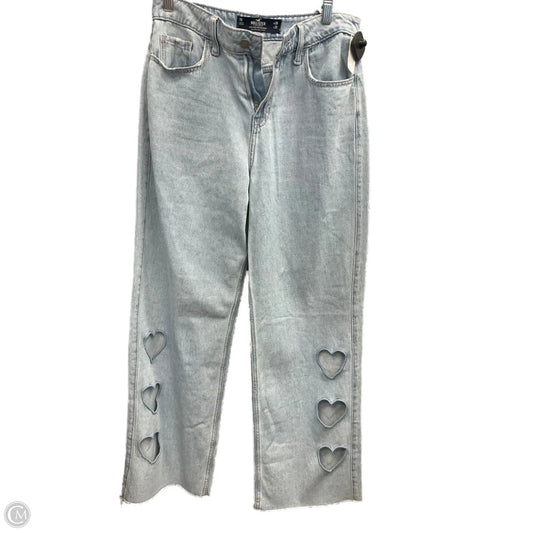 Jeans Wide Leg By Hollister In Blue Denim, Size: 8