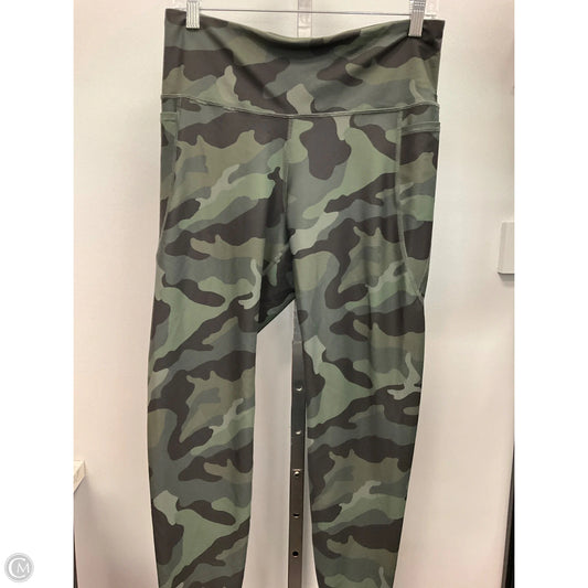 Athletic Leggings By Old Navy In Camouflage Print, Size: Xl
