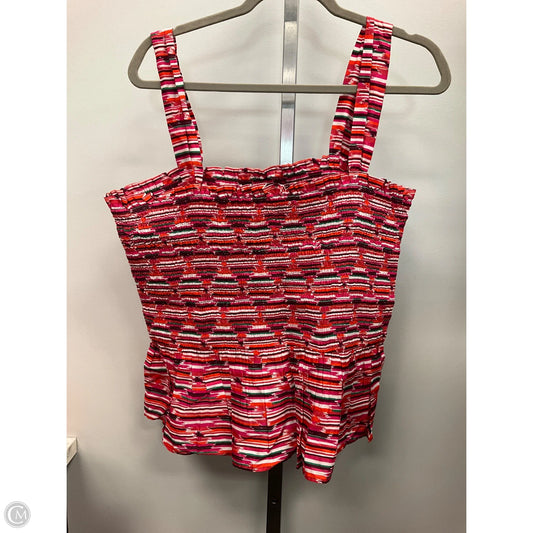 Top Sleeveless By Loft In Multi-colored, Size: Xl