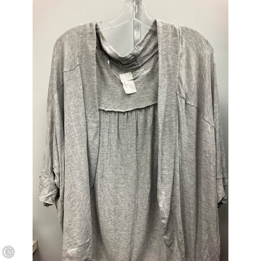 Cardigan By Lane Bryant In Grey, Size: 2x