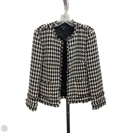 Blazer By Ann Taylor In Black & Cream, Size: 4
