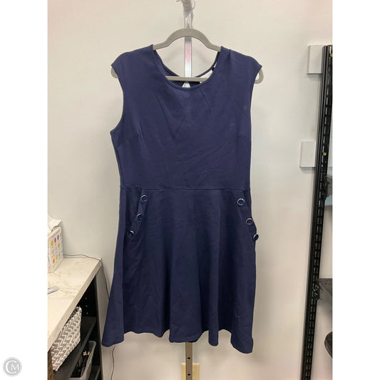 Dress Casual Short By New York And Co In Blue, Size: L