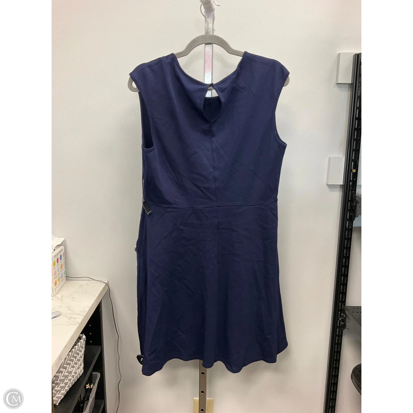 Dress Casual Short By New York And Co In Blue, Size: L