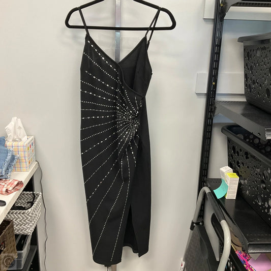 Dress Party Midi By Iris In Black & Silver, Size: L