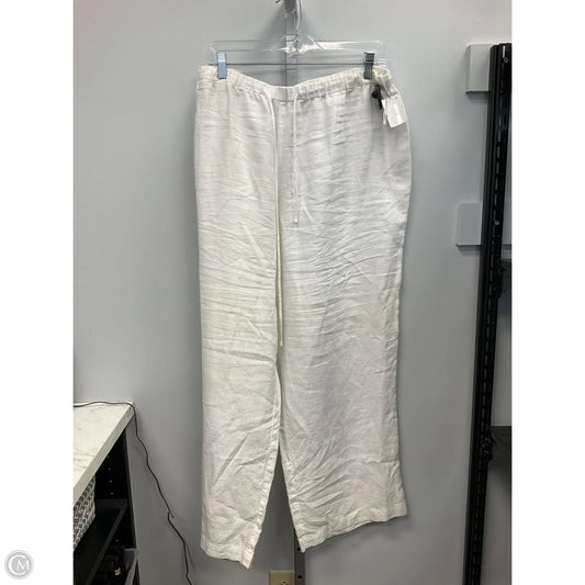 Pants Linen By Jones New York In White, Size: 2x