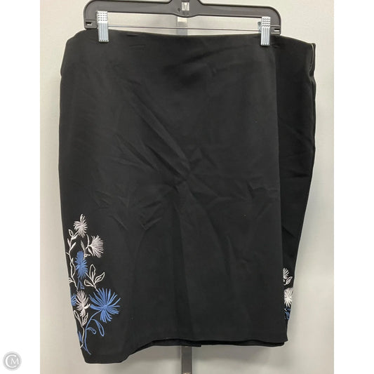 Skirt Mini & Short By Roz And Ali In Black, Size: 2x