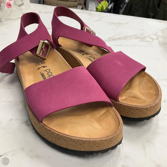 Sandals Flats By Birkenstock In Pink, Size: 9.5