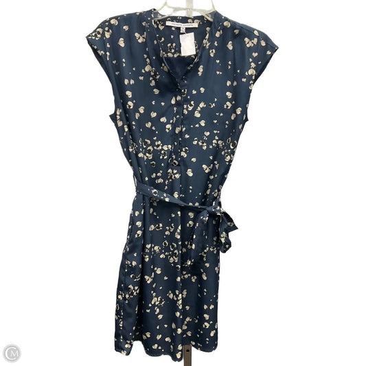 Dress Casual Short By Collective Concepts In Blue & Cream, Size: M