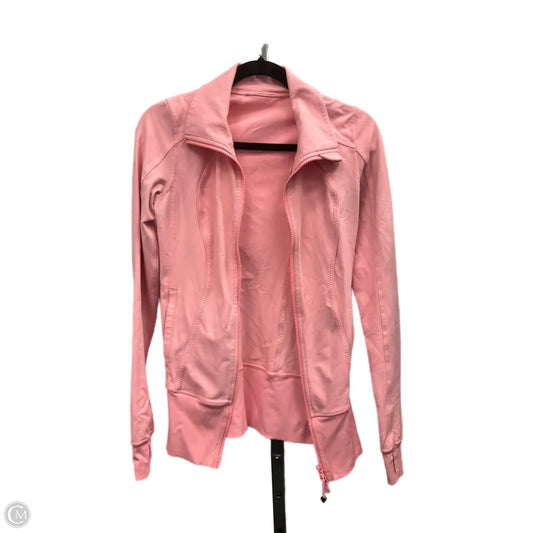Athletic Jacket By Lululemon In Pink, Size: 4