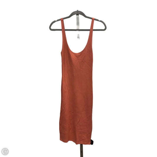 Dress Casual Midi By Forever 21 In Orange, Size: S
