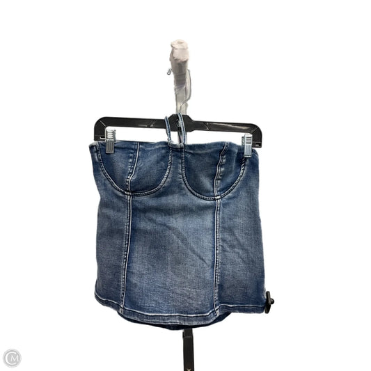 Top Sleeveless By Clothes Mentor In Blue Denim, Size: L