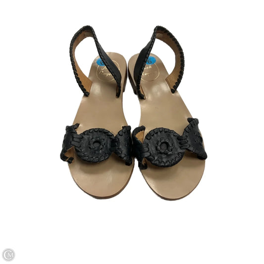 Sandals Flats By Jack Rogers In Black, Size: 6