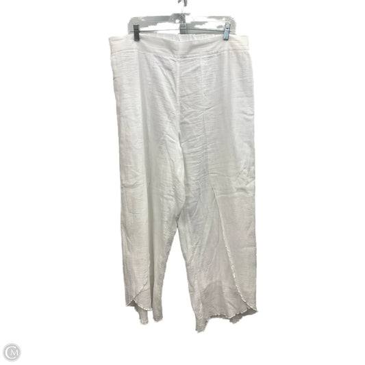Pants Linen By Soft Surroundings In White, Size: 2x