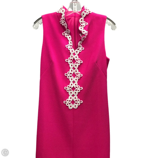Dress Party Short By Vince Camuto In Pink & White, Size: 4