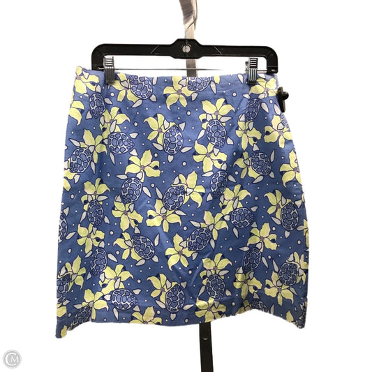 Skirt Mini & Short By Vineyard Vines In Blue & Green, Size: 6