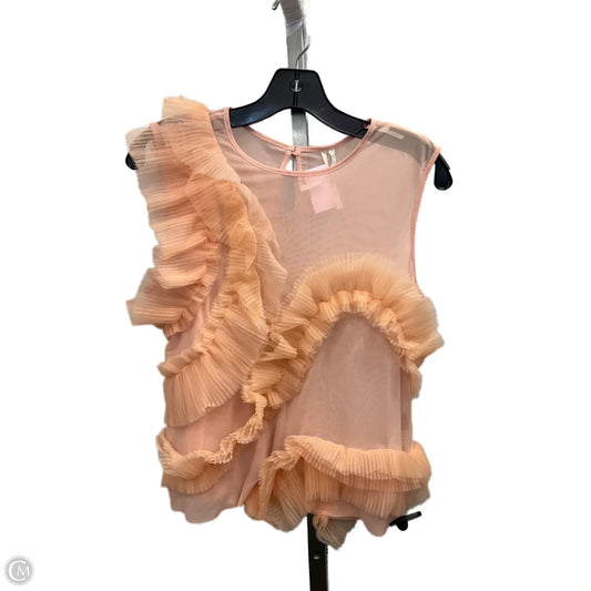 Top Sleeveless By Anthropologie In Pink, Size: S