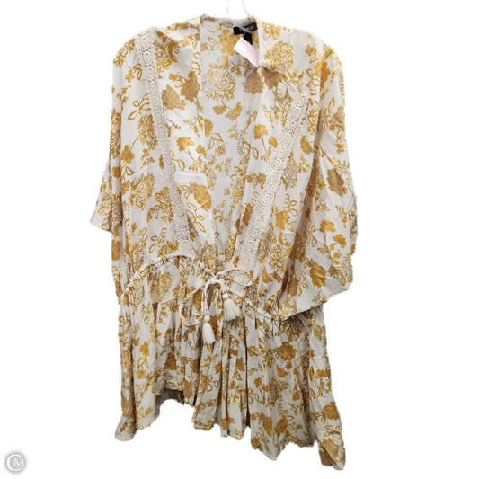 Cardigan By Torrid In Gold & White, Size: 2x