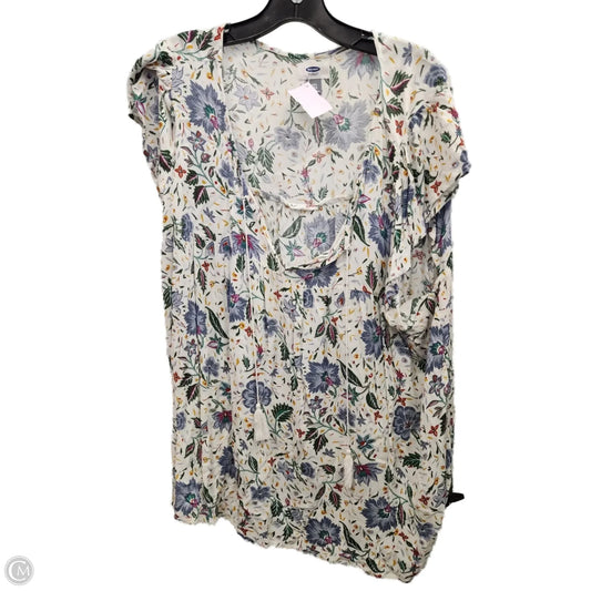 Top Short Sleeve By Old Navy In Multi-colored, Size: Xxl