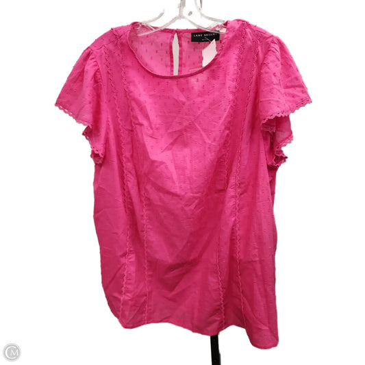 Top Short Sleeve By Lane Bryant In Pink, Size: 14