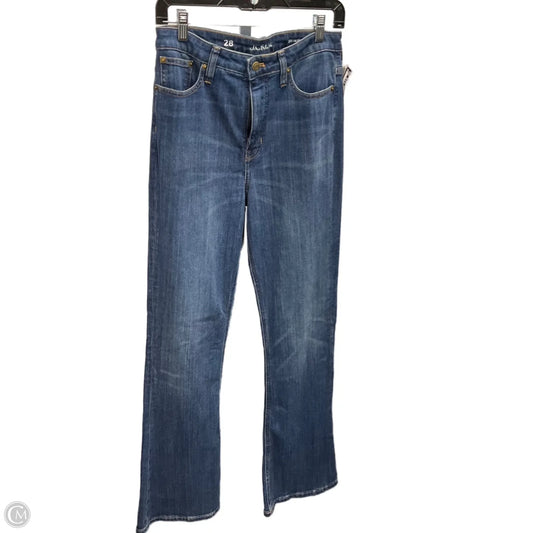 Jeans Flared By J. Crew In Blue Denim, Size: 6