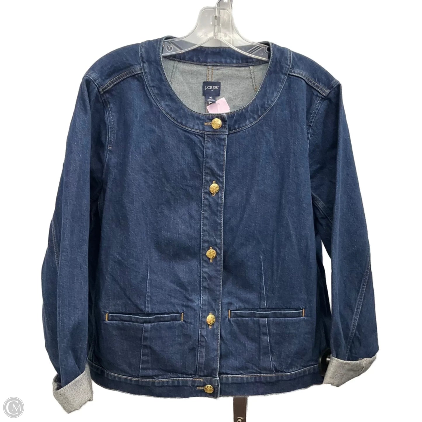Jacket Denim By J. Crew In Blue Denim, Size: 18