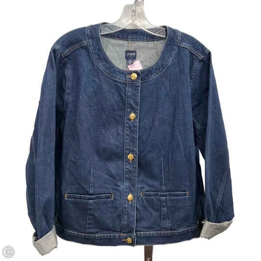 Jacket Denim By J. Crew In Blue Denim, Size: 18