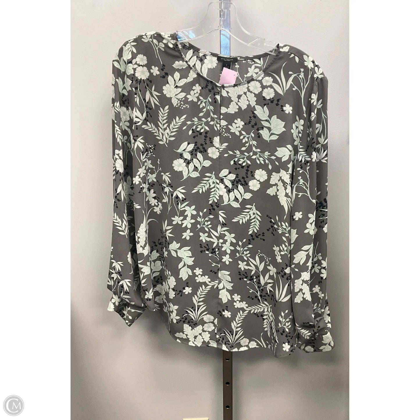Top Long Sleeve By Ann Taylor In Floral Print, Size: S