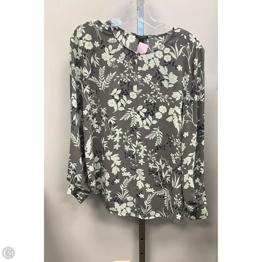 Top Long Sleeve By Ann Taylor In Floral Print, Size: S