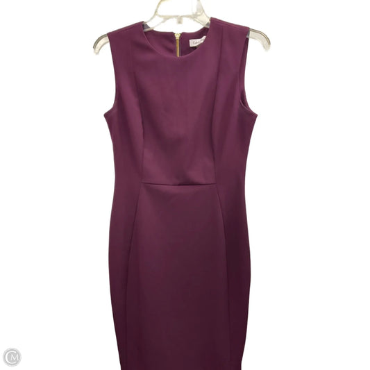 Dress Work By Calvin Klein In Purple, Size: 6