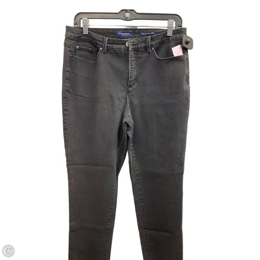 Jeans Skinny By Charter Club In Black Denim, Size: 10