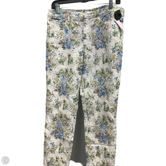 Jeans Skinny By Charter Club In Floral Print, Size: 12p