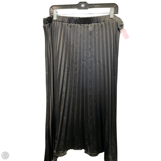 Skirt Midi By Scoop In Black, Size: Xl