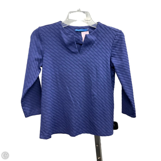 Top 3/4 Sleeve By J Mclaughlin In Blue, Size: Xs